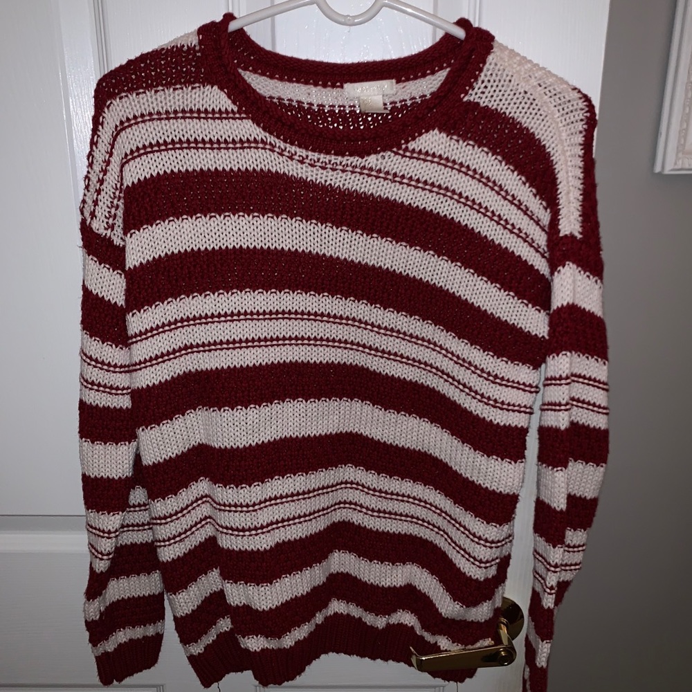 Red striped sweater